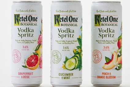 Ketel One Botanical Vodka Spritz is available in the same flavours as the 30% abv Botanical portfolio Ketel One Botanical Vodka Spritz is available in the same flavours as the 30% abv Botanical portfolio